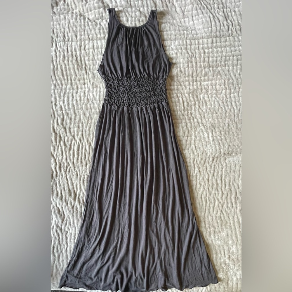 Elegant Gray Maxi Dress